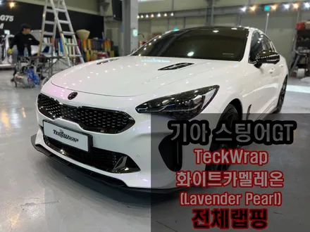 인천 랩핑 기아 스팅어GT \'화이트카멜레온\' 하이그로시 화이트 인천 랩핑 / 인천 서구