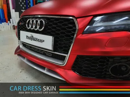 택랩 무광레드크롬 Audi A7 자동차 래핑 무광랩핑 크롬랩핑 / 인천 서구