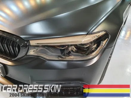 BMW G30 사틴블랙 랩핑 + 라이트필름 인천 자동차래핑 / 인천 서구