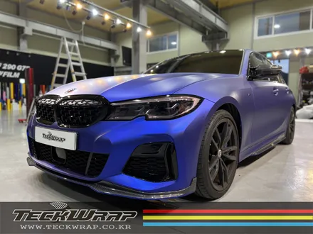 미국 정품 택랩 무광블루크롬 BMW M340i 무광블루크롬랩핑 / 인천 서구