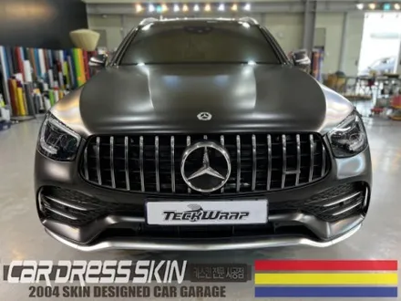 인천 벤츠 랩핑 GLC43AMG 무광(사틴)블랙 전체랩핑 / 인천 서구