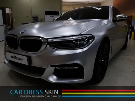 BMW G30 5시리즈 무광크롬랩핑+휠도색+캘리퍼 캔디도색 / 인천 서구