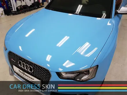 3M 스카이블루 래핑 아우디 RS5 스머프 색 전체랩핑 / 인천 서구