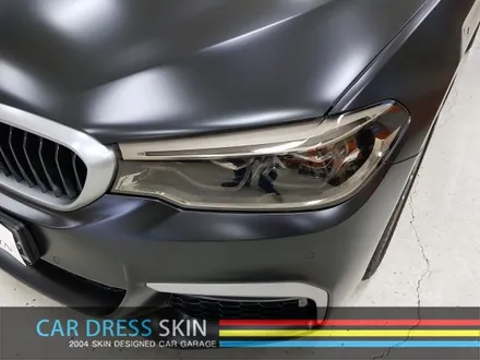 BMW G30 5시리즈 화이트▶사틴블랙 + 실버 포인트 랩핑 / 인천 서구