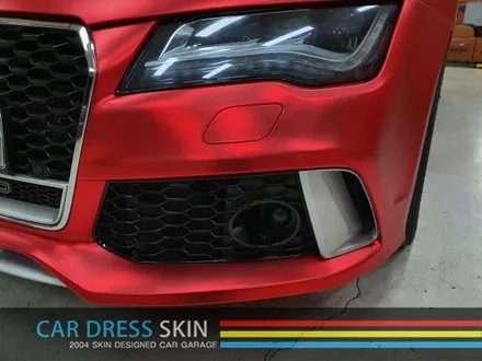택랩 무광레드크롬 Audi A7 자동차 래핑 무광랩핑 크롬랩핑 / 인천 서구