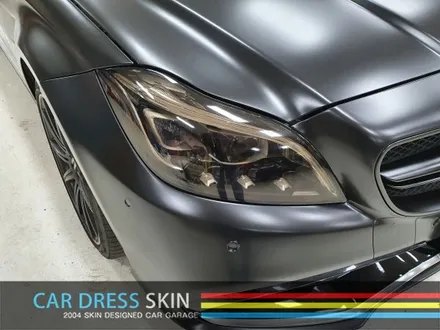 벤츠 W218 CLS63AMG 화이트▶반무광블랙(사틴블랙) 전체랩핑 / 인천 서구