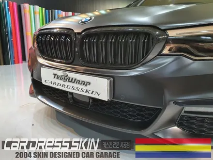 BMW G30 사틴블랙 랩핑 + 라이트필름 인천 자동차래핑 / 인천 서구