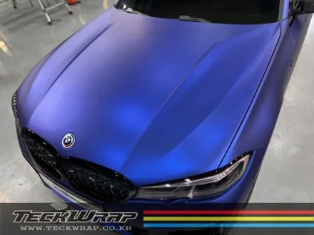 미국 정품 택랩 무광블루크롬 BMW M340i 무광블루크롬랩핑 / 인천 서구