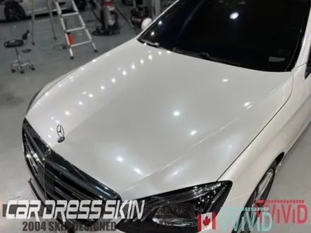 진주색의 화이트랩핑 벤츠 S63AMG 고급스러운 화이트펄 전체랩핑 / 인천 서구 가좌동