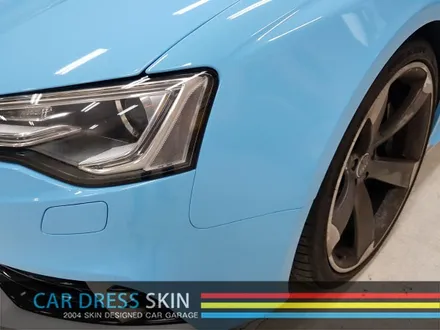 3M 스카이블루 래핑 아우디 RS5 스머프 색 전체랩핑 / 인천 서구