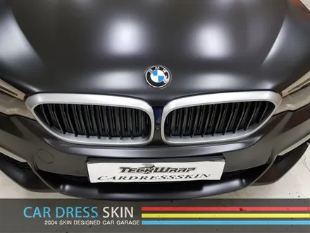 BMW G30 5시리즈 화이트▶사틴블랙 + 실버 포인트 랩핑 / 인천 서구