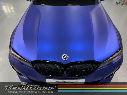 미국 정품 택랩 무광블루크롬 BMW M340i 무광블루크롬랩핑 / 인천 서구