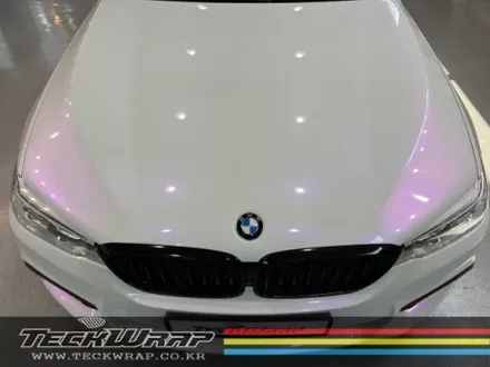 랩핑으로 티 나지 않게 사고 수리까지? BMW 520d G바디 화이트카멜레온 택랩(TeckWrap) 라벤더펄 전체랩핑 / 인천 서구