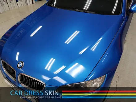 BMW 328i (E90) 컨버터블 브라이트블루메탈릭 랩핑 / 인천 서구
