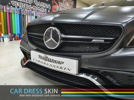 벤츠 W218 CLS63AMG 화이트▶반무광블랙(사틴블랙) 전체랩핑 / 인천 서구