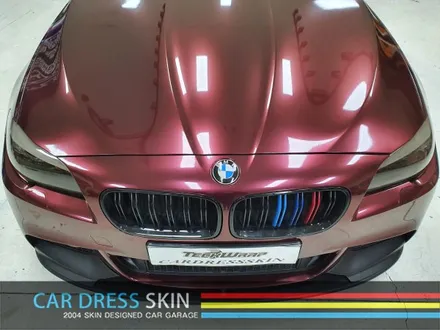 BMW F10 5시리즈 패션레드메탈릭 전체카스킨 X 인천 카드레스스킨 / 인천 서구