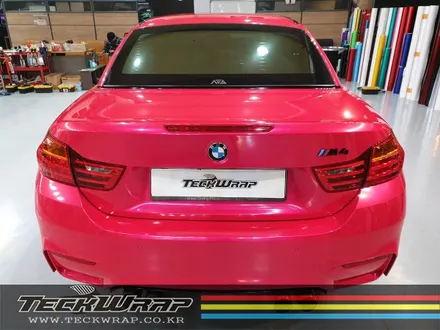 BMW M4 컨버터블 캔디핑크 핑크+레드의 화려한 조합 랩핑 / 인천 서구
