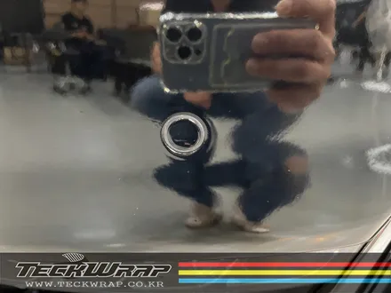 도장면 같은 블랙 하이그로시 전체랩핑 완벽한 광택도의 제네시스 EQ900 블랙랩핑 / 인천 서구