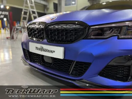 미국 정품 택랩 무광블루크롬 BMW M340i 무광블루크롬랩핑 / 인천 서구