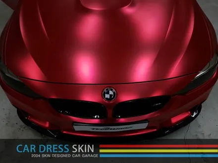 BMW M4 튜닝 무광레드크롬 인천래핑 (택랩) / 인천 서구