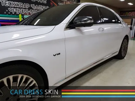 S600 마이바흐 블랙▶화이트 래핑 + 엠블럼 도색 / 인천 서구