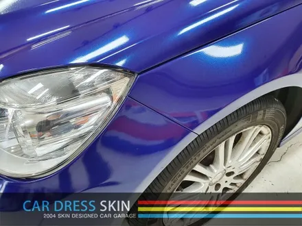 벤츠 E300 블루색 랩핑 X 에이버리 마그네틱버스트 / 인천 서구