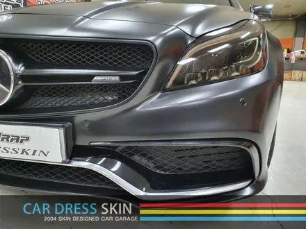 벤츠 W218 CLS63AMG 화이트▶반무광블랙(사틴블랙) 전체랩핑 / 인천 서구