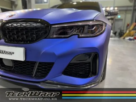 미국 정품 택랩 무광블루크롬 BMW M340i 무광블루크롬랩핑 / 인천 서구