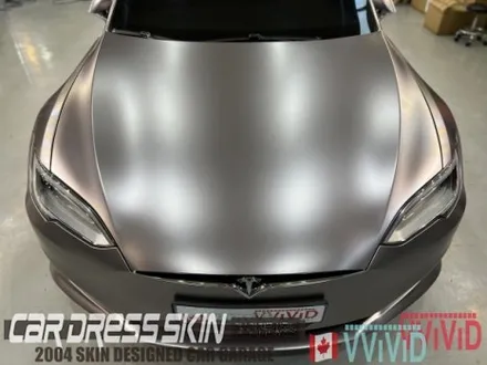 테슬라S P100D 튜닝/랩핑 \'무광건스모그그레이\' 무광크롬 전체랩핑 TeckWrap 택랩랩핑 / 인천 서구 가좌동
