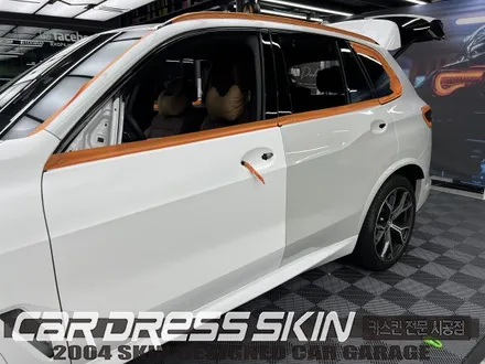 인천BMW X5 사틴화이트 전체랩핑과 블랙그릴의 완벽한 밸런스 / 인천 서구 가좌동