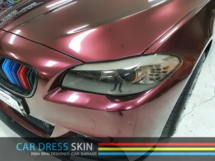 BMW F10 5시리즈 패션레드메탈릭 전체카스킨 X 인천 카드레스스킨 / 인천 서구