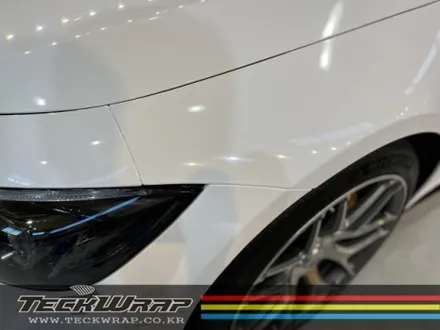 이게 랩핑이라고? 고광택 하이그로시 \'화이트\' 순정 같은 높은 광택도의 화이트랩핑 벤츠 AMG GT63 / 인천 서구