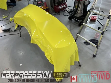 랩핑 재시공? BMW M8 기존 랩핑지 캔디레드를 제거 후 엠블런스옐로우 전체랩핑 재시공 인천 M8랩핑 / 인천 서구 가좌동