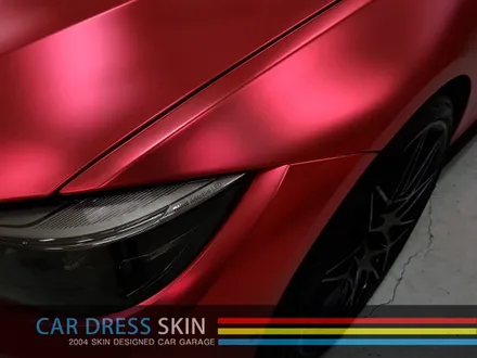 BMW M4 튜닝 무광레드크롬 인천래핑 (택랩) / 인천 서구