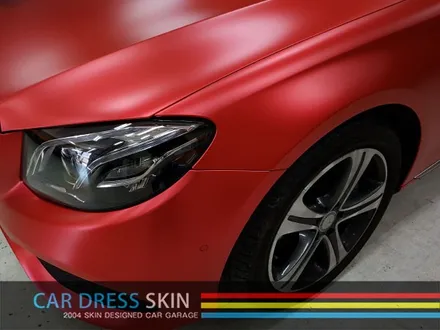 TeckWrap(택랩) 무광레드크롬 자동차래핑 X 벤츠 E클래스 / 인천 서구