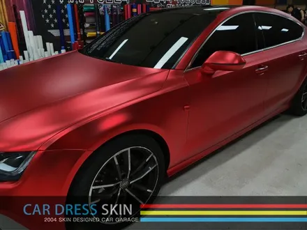 택랩 무광레드크롬 Audi A7 자동차 래핑 무광랩핑 크롬랩핑 / 인천 서구