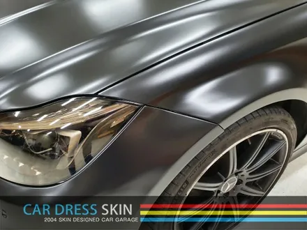 벤츠 W218 CLS63AMG 화이트▶반무광블랙(사틴블랙) 전체랩핑 / 인천 서구