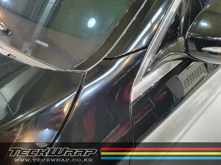 초 고광택 하이그로시 블랙 도장면과 같은 광택도의 랩핑 S63AMG 전체랩핑 / 인천 서구