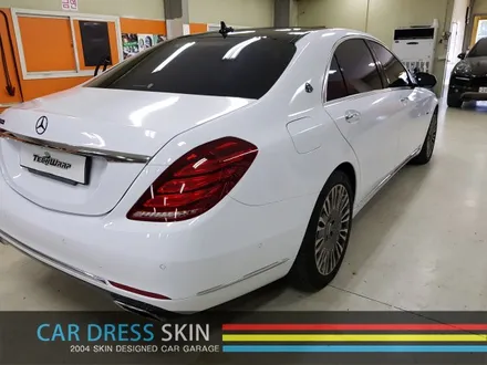 S600 마이바흐 블랙▶화이트 래핑 + 엠블럼 도색 / 인천 서구
