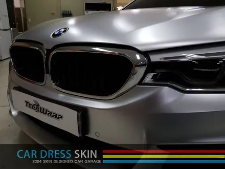BMW G30 5시리즈 무광크롬랩핑+휠도색+캘리퍼 캔디도색 / 인천 서구