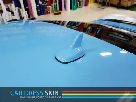 3M 스카이블루 래핑 아우디 RS5 스머프 색 전체랩핑 / 인천 서구