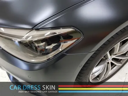BMW G30 5시리즈 화이트▶사틴블랙 + 실버 포인트 랩핑 / 인천 서구