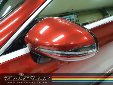 벤츠 E220d 카브리올레 Teckwrap 택랩 캔디크롬 슈프림레드 래핑 / 인천 서구