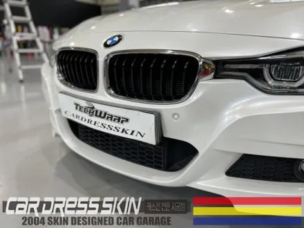 고급스러운 화이트펄 BMW 320d 전체카스킨 / 인천 서구