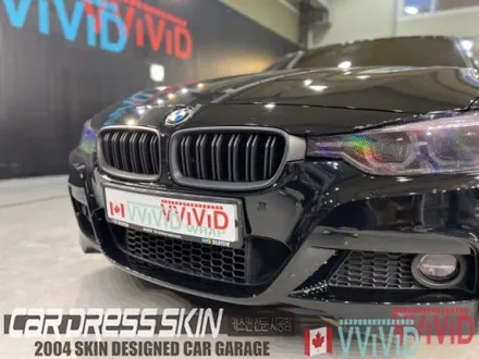 고광택 하이그로시블랙 BMW 320d 전체랩핑 \