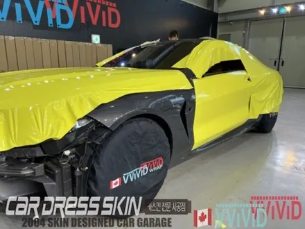 랩핑 재시공? BMW M8 기존 랩핑지 캔디레드를 제거 후 엠블런스옐로우 전체랩핑 재시공 인천 M8랩핑 / 인천 서구 가좌동