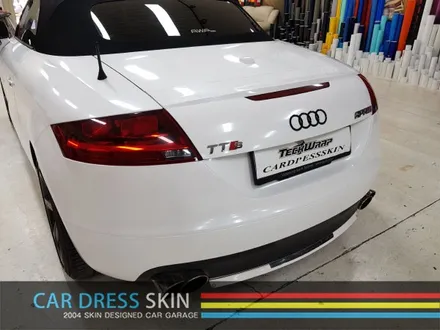 왕 펄 랩핑 Avery 다이아몬드 화이트 전체랩핑 X Audi TTS / 인천 서구
