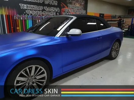 Audi A5 카브리올레 Avery 무광블루크롬 전체 래핑 / 인천 서구
