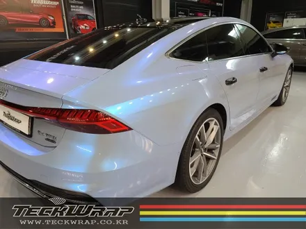 인천카멜레온랩핑 신형 Audi A7 택랩 블루카멜레온 전체랩핑 / 인천 서구