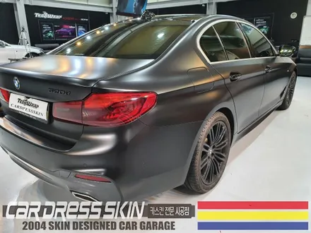 BMW G30 사틴블랙 랩핑 + 라이트필름 인천 자동차래핑 / 인천 서구